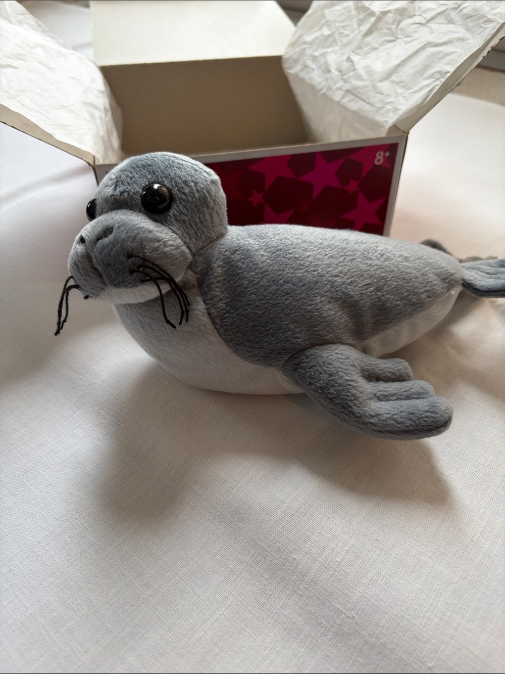 American Girl Gray Plush Seal Stuffed Animal